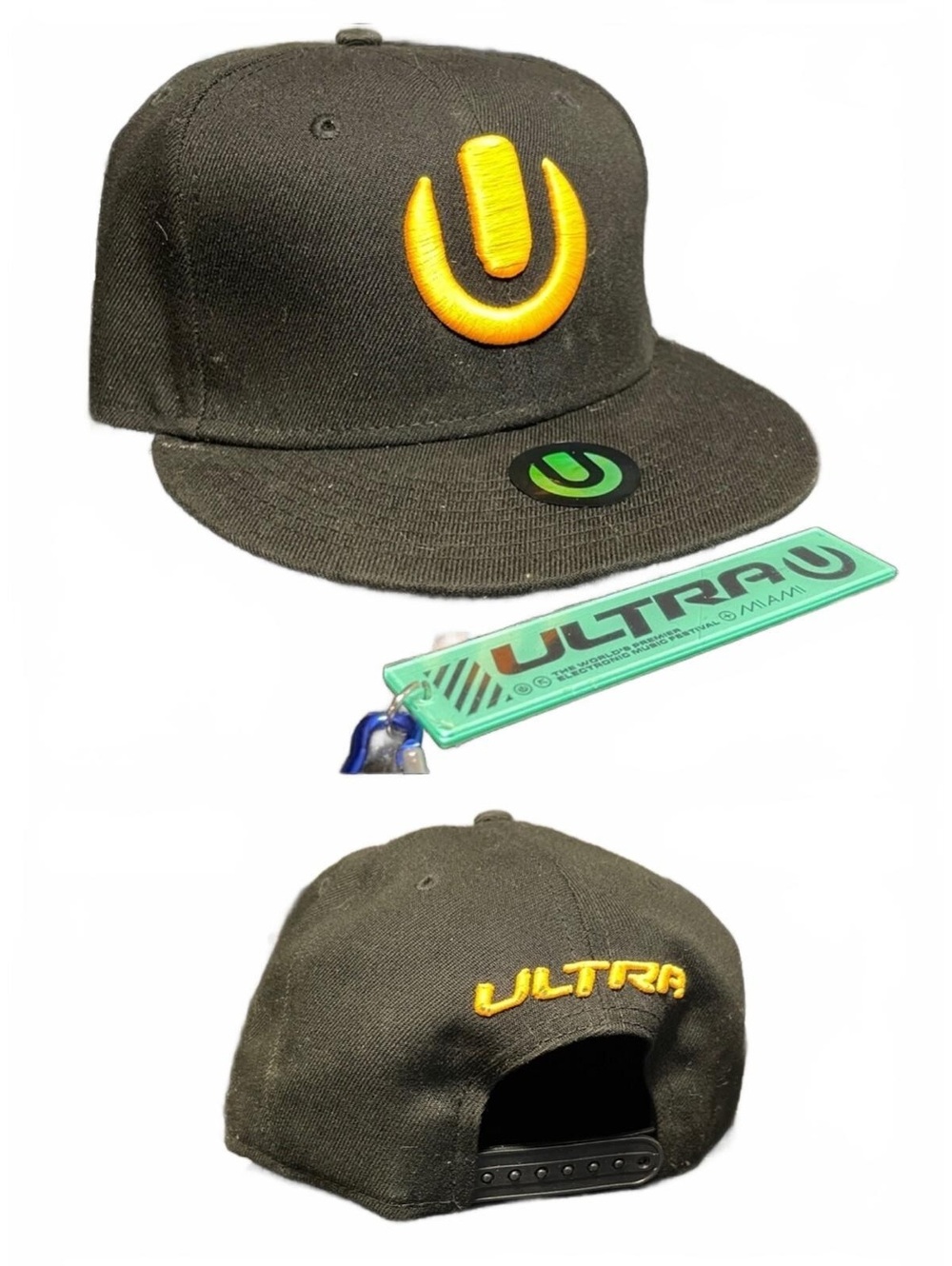 New Era 9FIFTY Black/Orange Ultra Music Festival Snapback Hat Adjustable